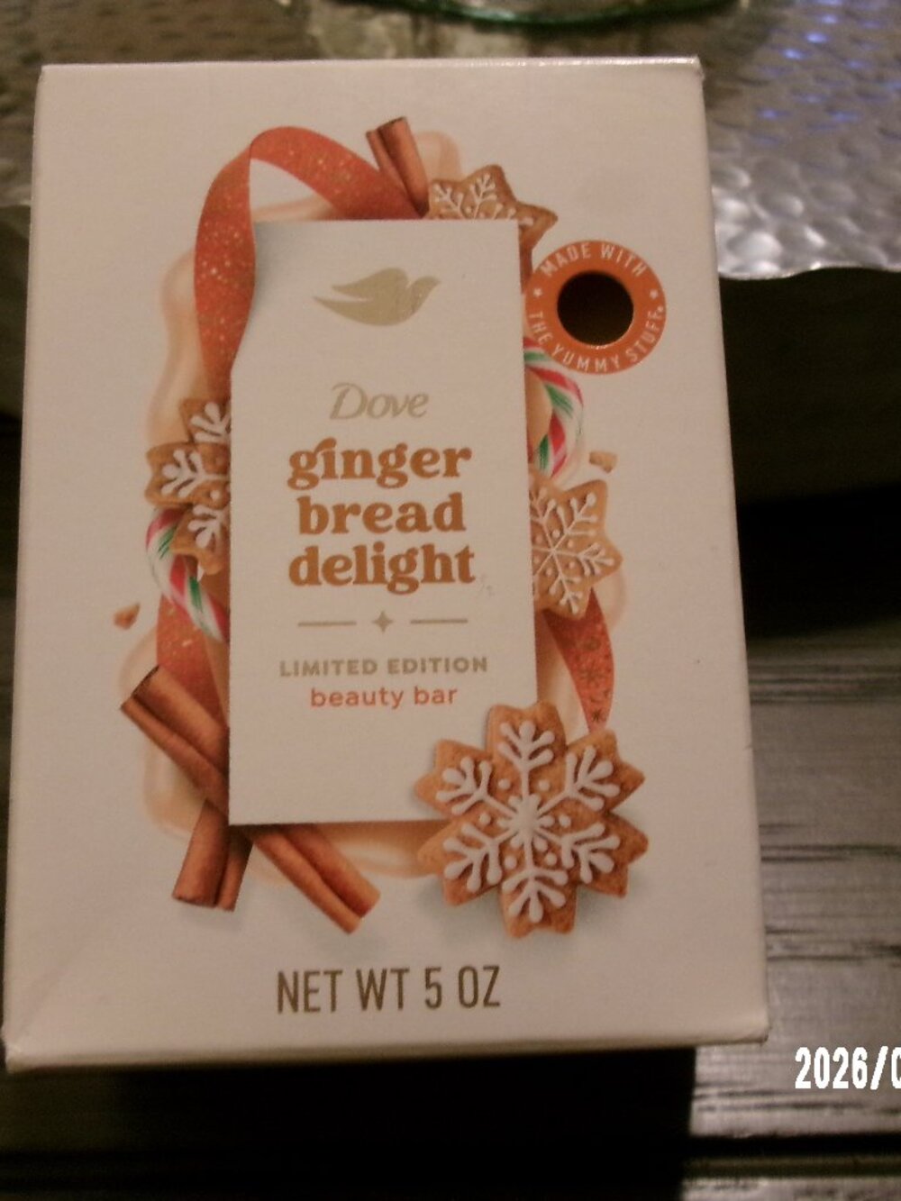 Dove Beauty Bar Soap Gingerbread Delight Holiday Treats Limited Edition 5oz NEW